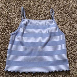 blue stripped tank top